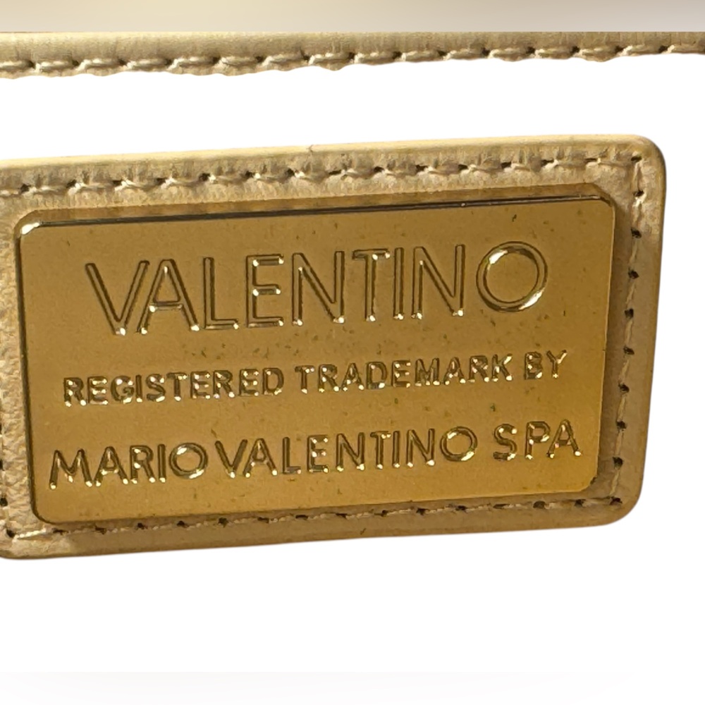 VALENTINO BY MARIO VALENTINO Bianca Leather Continental Wallet removable chain - Picture 11 of 16